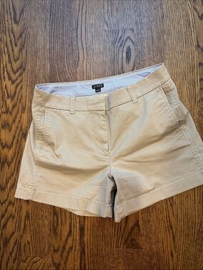 J. Crew Women's Khaki Short Length Chino Shorts